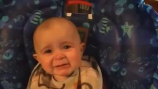 Baby's emotional reaction to mother singing