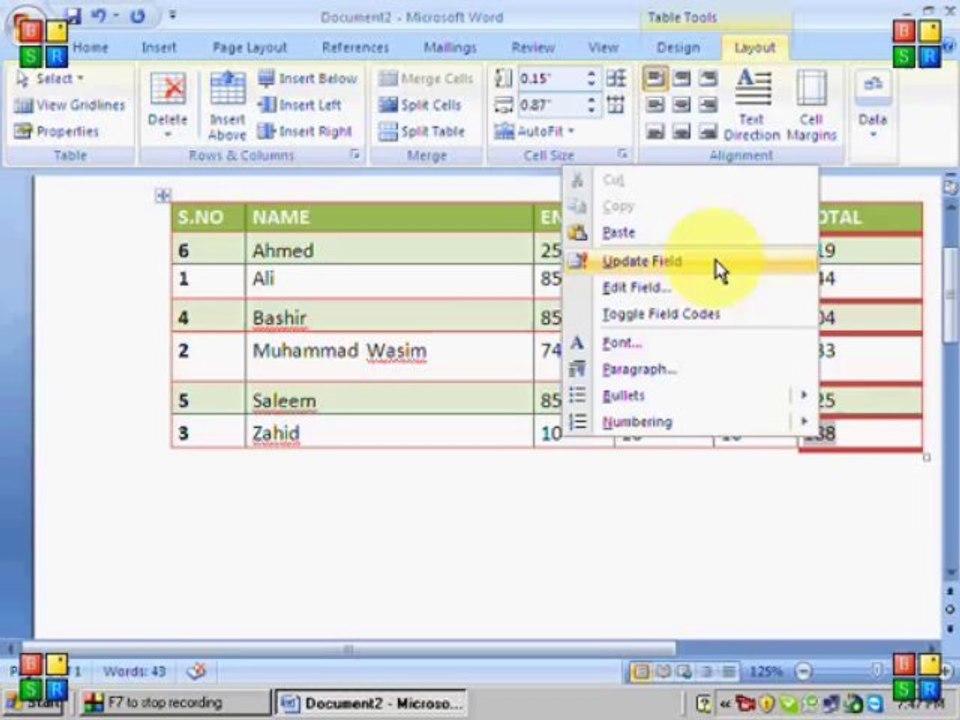 MS Word in Urdu Tutorial Part-3