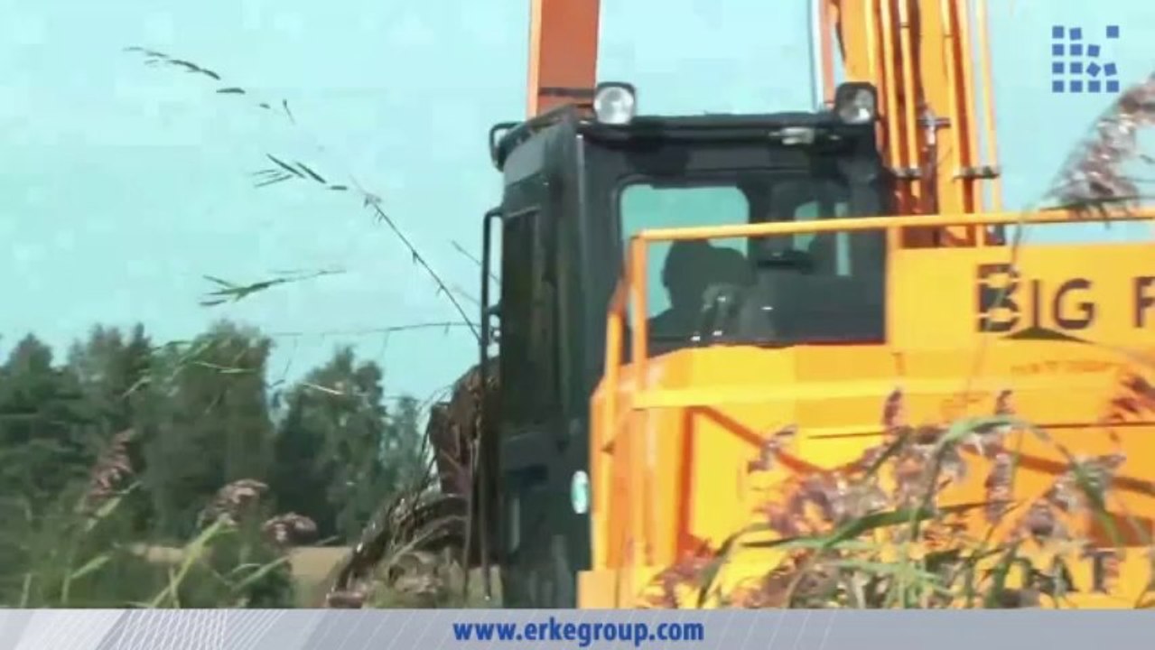 ERKE Dış Ticaret ltd., Big Float 12.24 Amphibious Excavator - River Cleaning - www.erkegroup.com