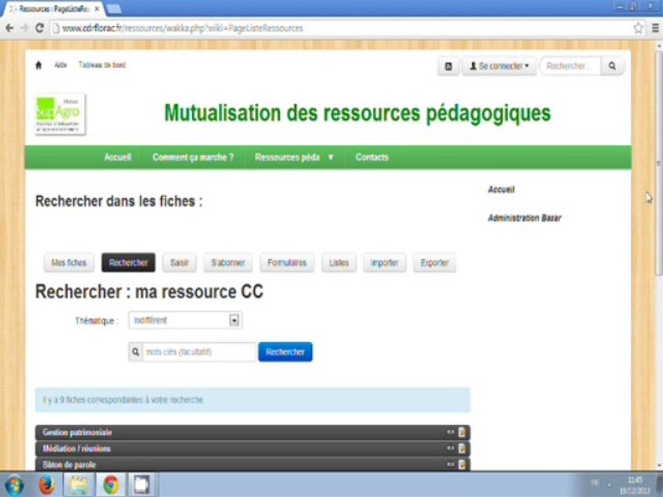 Tutoriel plateforme de mutualisation