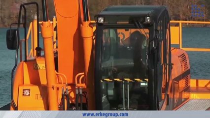 ERKE Dış Ticaret ltd., Big Float 12.24 Amphibious Excavator - River Cleaning - www.erkegroup.com