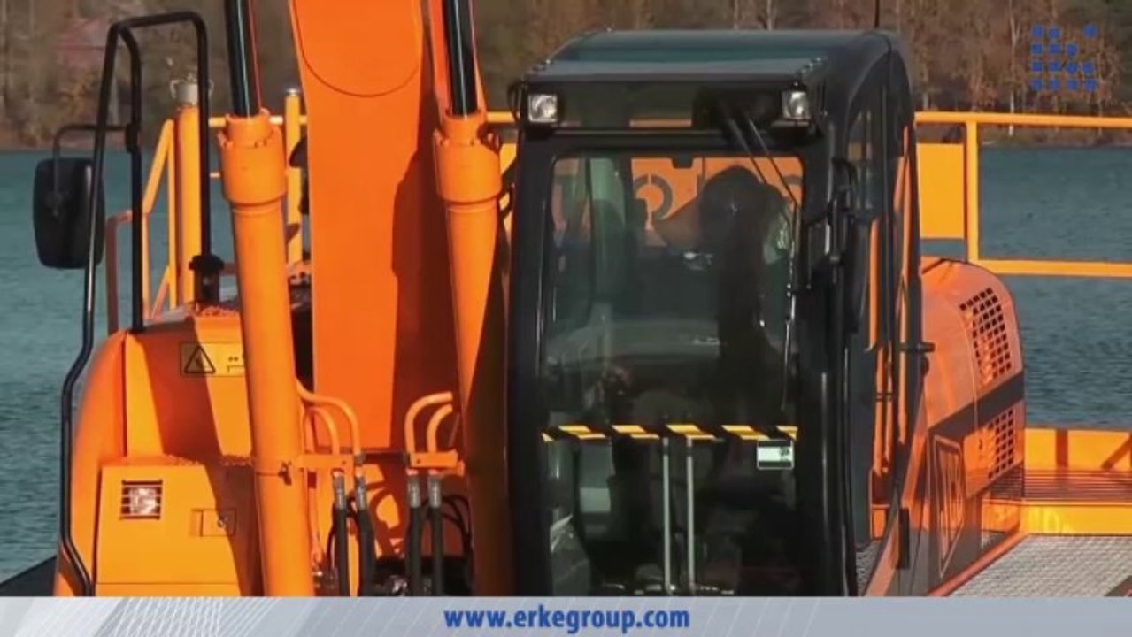 ERKE Dış Ticaret ltd., Big Float 12.24 Amphibious Excavator - River Cleaning - www.erkegroup.com