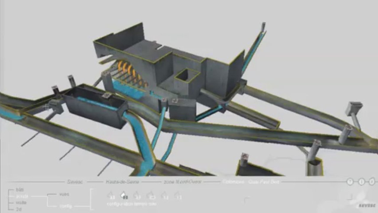 Visualisation 3D temps-réel du réseau d'assainissement