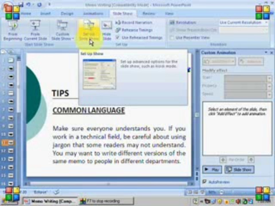 MS Powerpoint 2007 in Urdu/Hindi Part-4