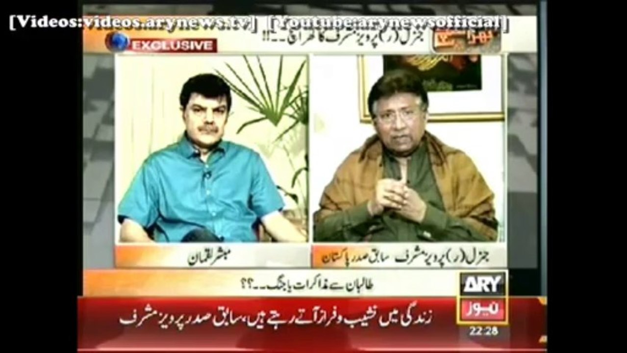 Musharraf opinion about Negotiations with taliban