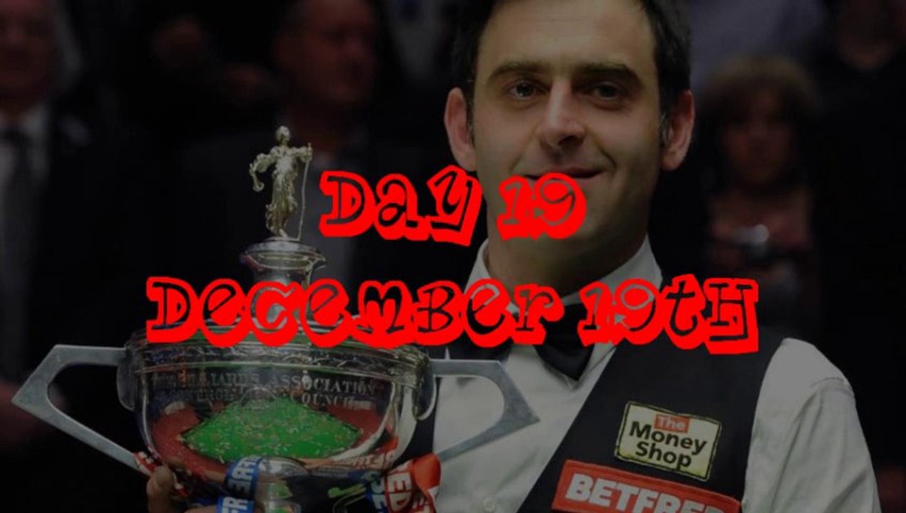 Advent Calendar Day 19 - O'Sullivan Wins 5th World Title