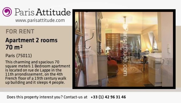 1 Bedroom Apartment for rent - Bastille, Paris - Ref. 2436