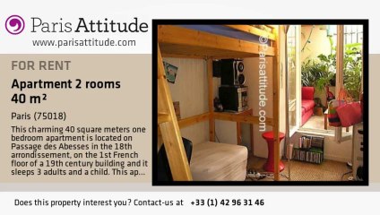 1 Bedroom Apartment for rent - Montmartre, Paris - Ref. 1488