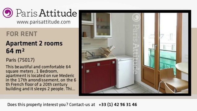 1 Bedroom Apartment for rent - Parc Monceau, Paris - Ref. 8352