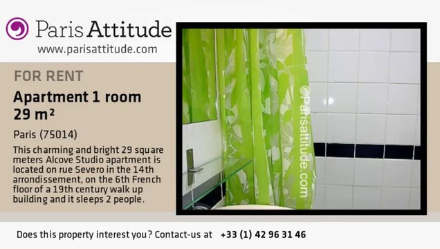 Alcove Studio Apartment for rent - Alésia, Paris - Ref. 2592