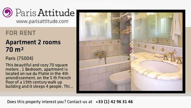 1 Bedroom Apartment for rent - Centre George Pompidou, Paris - Ref. 6122