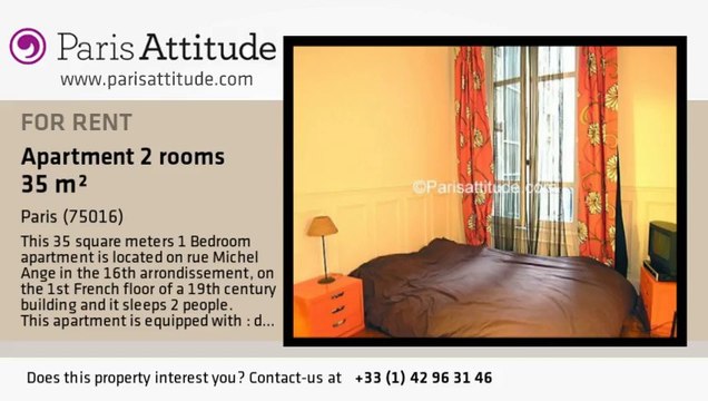 1 Bedroom Apartment for rent - Porte de St Cloud, Paris - Ref. 2615