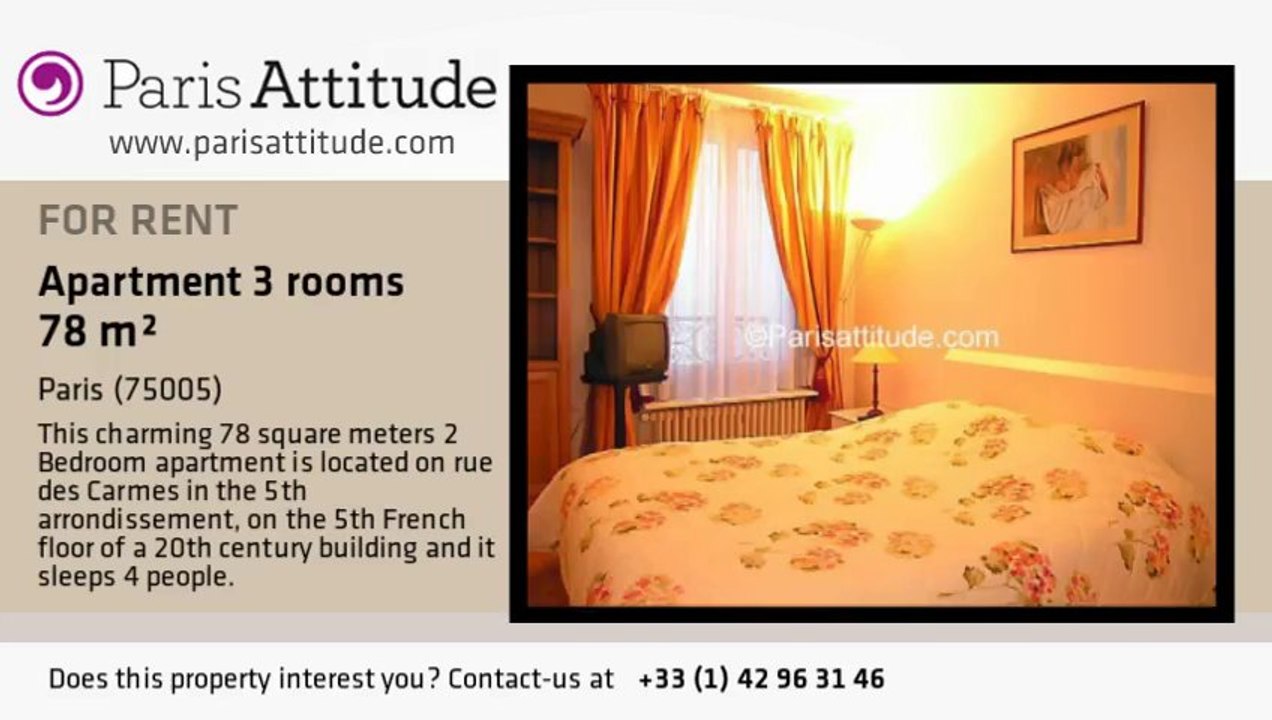 2 Bedroom Apartment for rent - Quartier Latin/St Michel, Paris - Ref. 2912