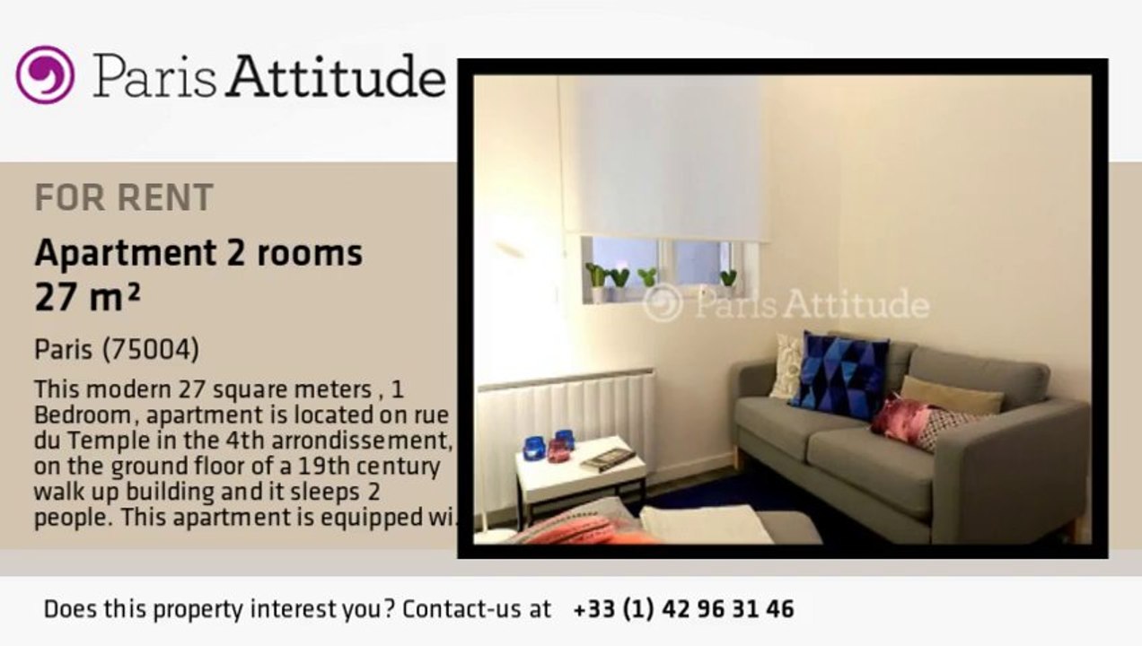 1 Bedroom Duplex for rent - Centre George Pompidou, Paris - Ref. 8557