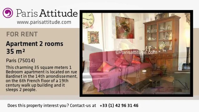 1 Bedroom Apartment for rent - Plaisance/Pernety, Paris - Ref. 3739