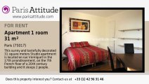 Studio Apartment for rent - Pereire, Paris - Ref. 4068
