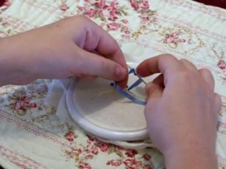 How To Make French Knot in Silk Ribbon Embroidery By Hot Desi Video