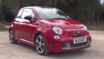 The 2013 Abarth 595 Competizione in Red with engine start up and exhaust noise