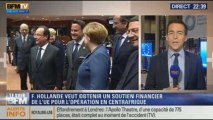 Le Soir BFM: Sommet européen à Bruxelles: Hollande veut un coup de pouce financier pour l'opération Sangaris - 19/12 1/4