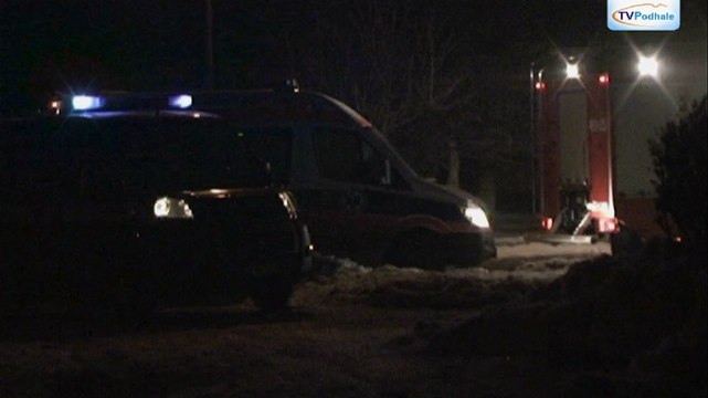 Alarm gazowy na Wojska Polskiego w Nowym Targu