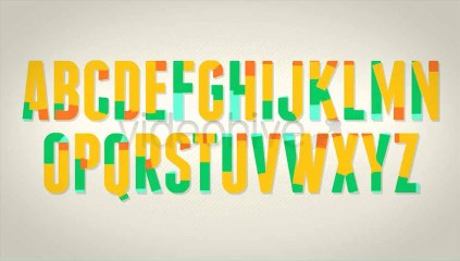 Animated Typeface - Franchise Bold - After Effects Template