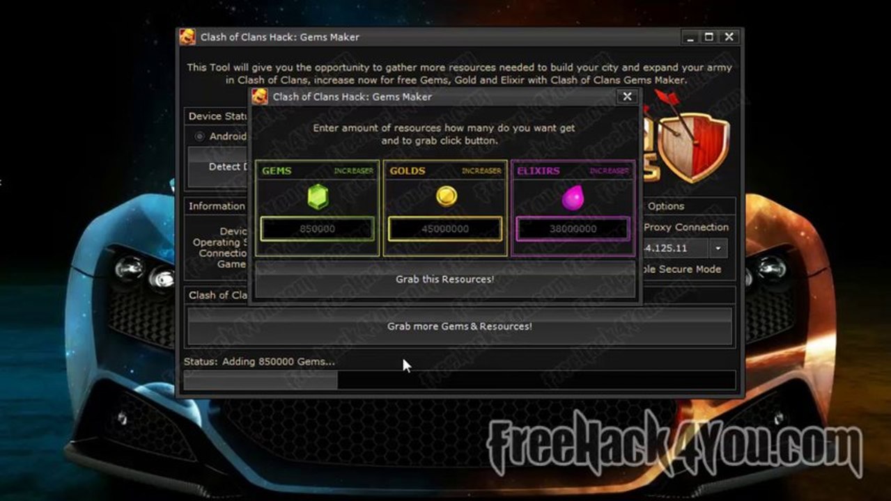 Clash of Clans Gems Hack - Gems Maker