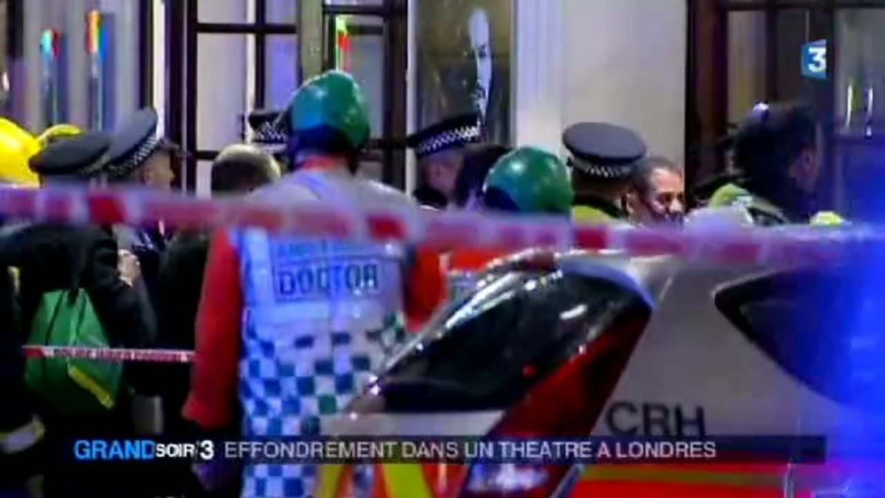 Le plafond d'un théâtre de Londres s'écroule durant une représentation