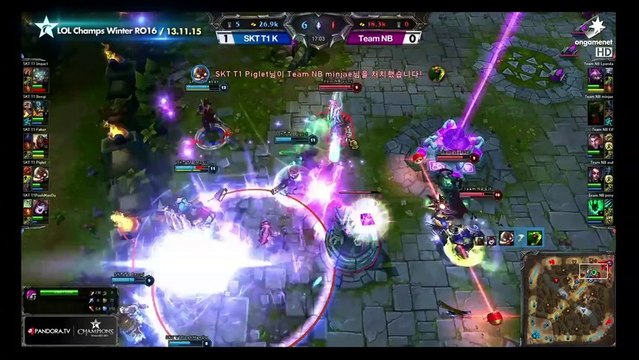 [H/L] LOL Champs Winter SKT T1 K vs Team NB Match 2