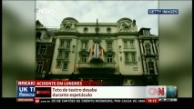 Desabamento de teto de teatro deixa feridos em Londres, diz polícia