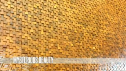 Romana Ancient Wood Mosaic For Interior Decor - Mysterious Beauty & Antique Elegance