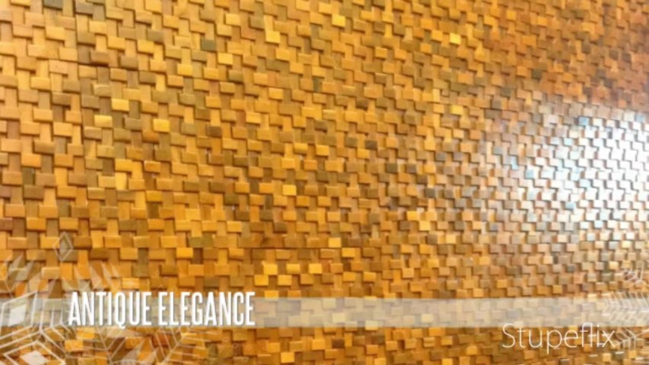 Romana Ancient Wood Mosaic For Interior Decor - Mysterious Beauty & Antique Elegance