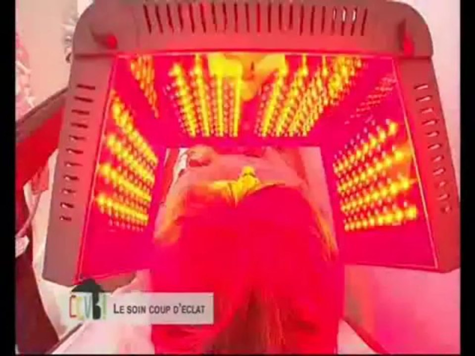 Le LMS sur france 2  l'action de la lumière LED sur la beau