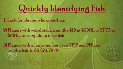 FTR Poker Strategy 16 - Identifying Fish