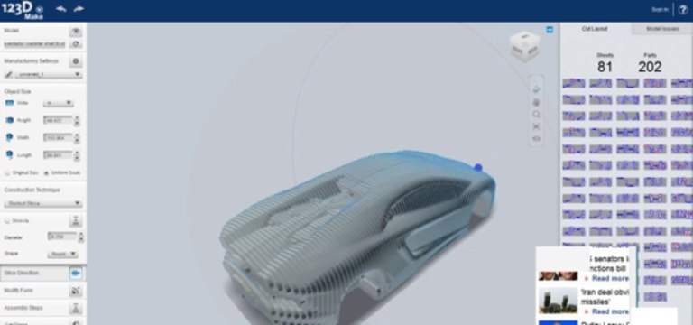 Autodesk 123D Make Sample