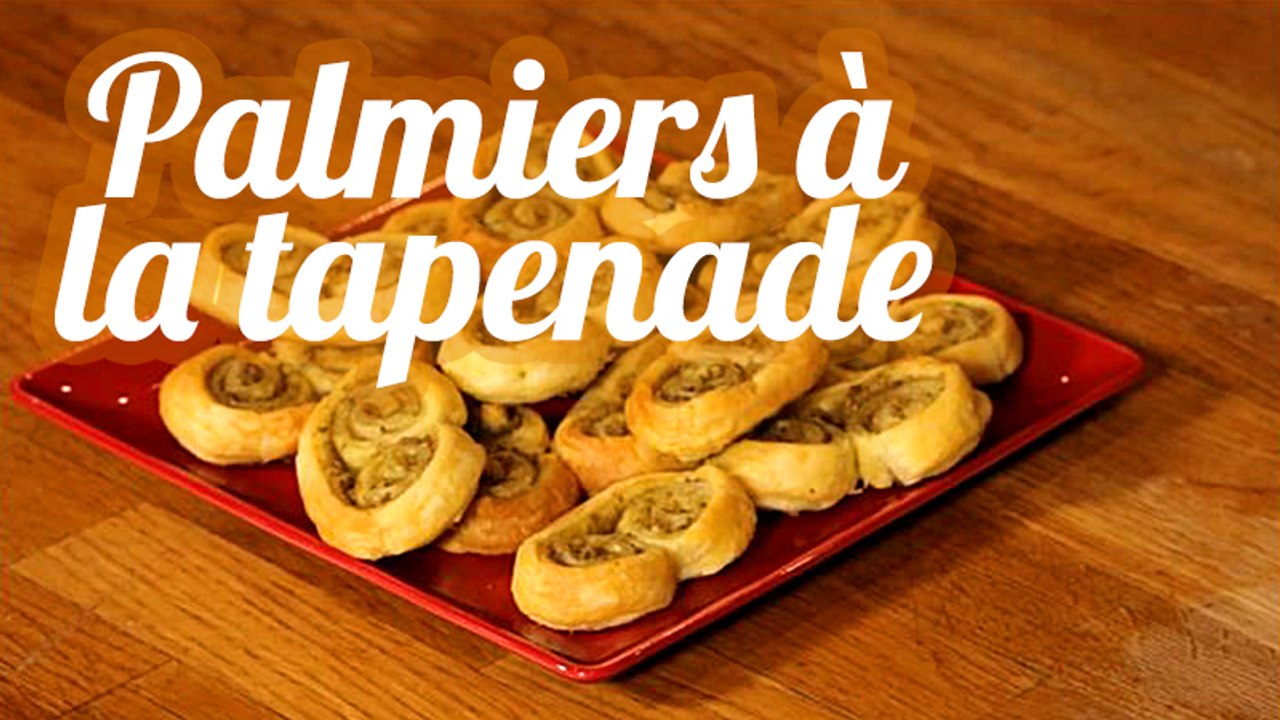 Palmiers à la tapenade pour l'apéritif