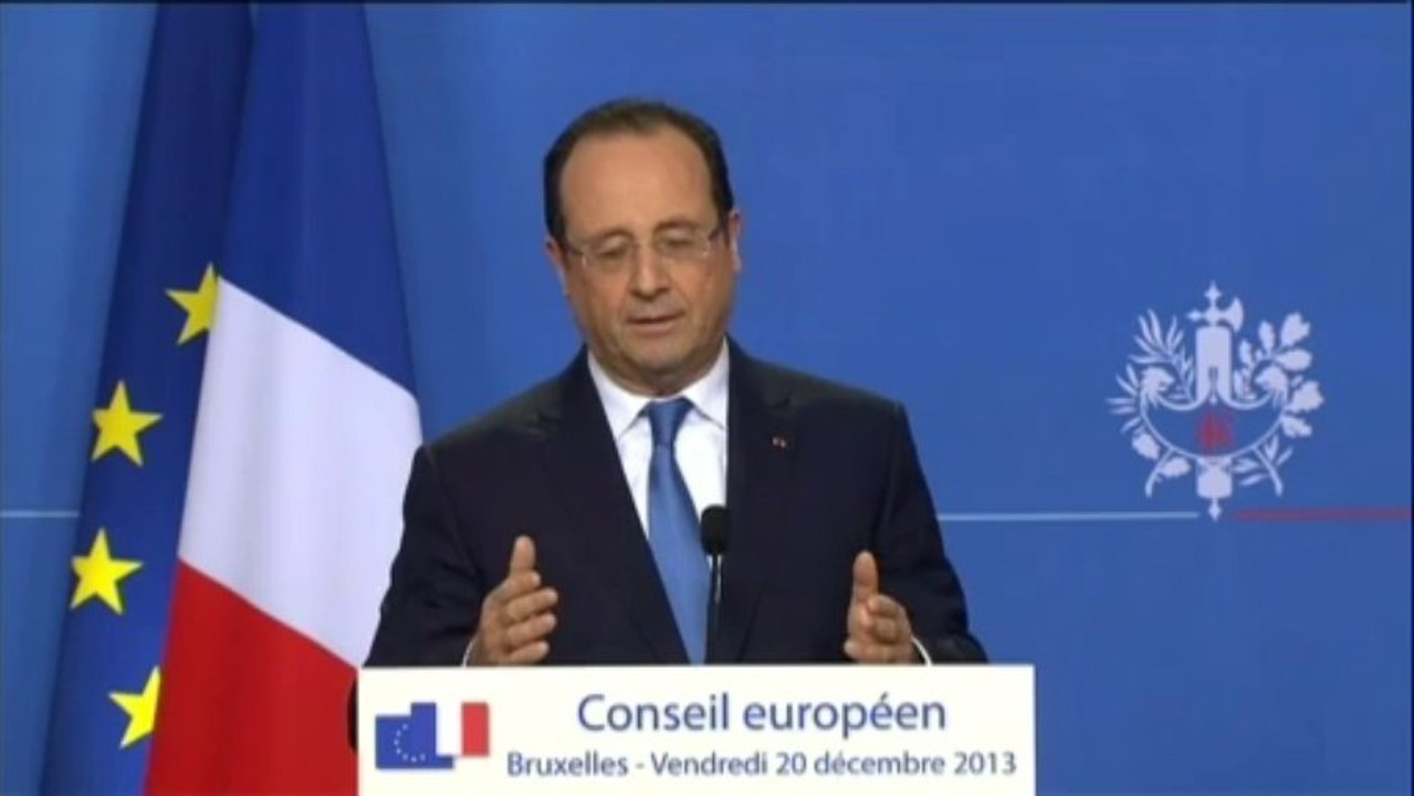 Selon Hollande, l'Europe se décidera sur une intervention en Centrafrique en janvier