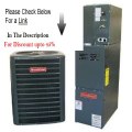 Clearance Goodman R410A 13 SEER Complete Split System Dual Fuel 1.5 Ton GSZ130181, CAPF1824A6, GMH80453AN