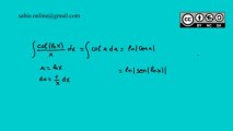 Integrales II - Sustitución o cambio de variable