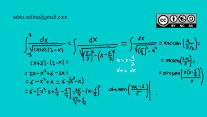 Integrales III - Sustitución o cambio de variable
