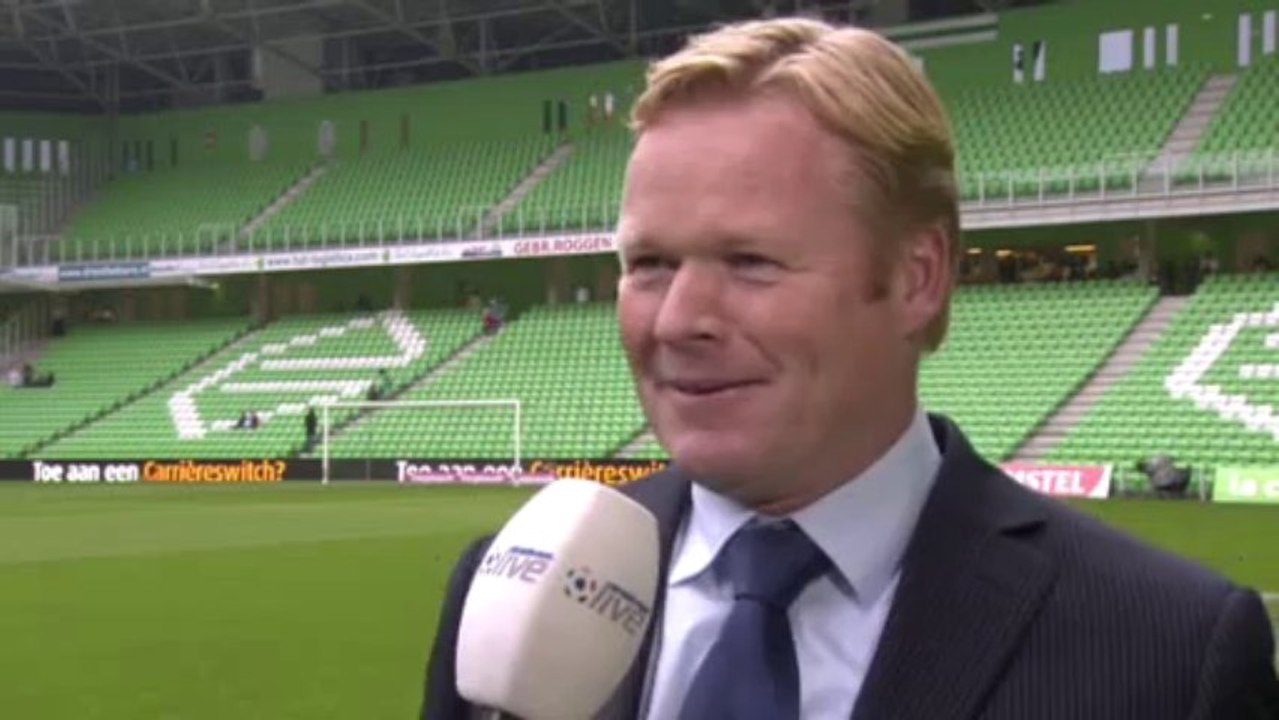 30-10-2011 Ronald Koeman vooraf aan FC Groningen - Feyenoord