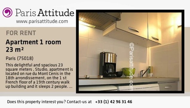 Studio Apartment for rent - Jules Joffrin - Mairie du 18ème, Paris - Ref. 7598