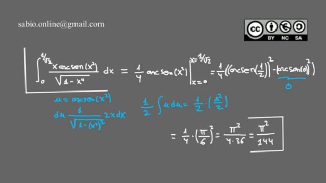 Integrales V - Sustitución o cambio de variable