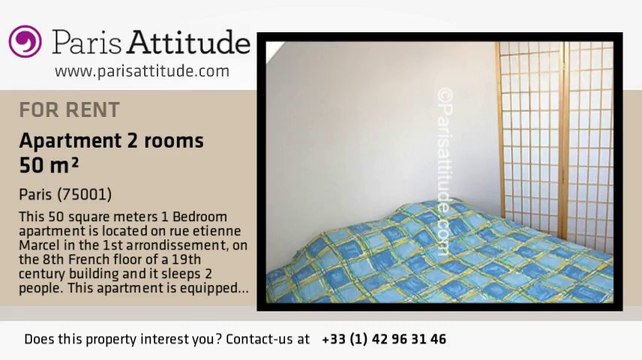 1 Bedroom Apartment for rent - Montorgueil, Paris - Ref. 3507