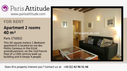 1 Bedroom Apartment for rent - Montorgueil, Paris - Ref. 4083