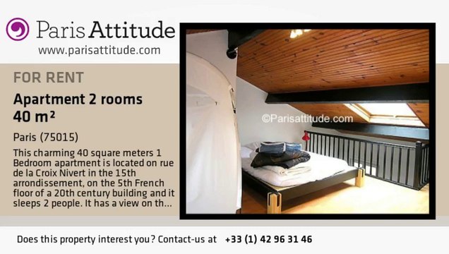 1 Bedroom Duplex for rent - Commerce, Paris - Ref. 3007