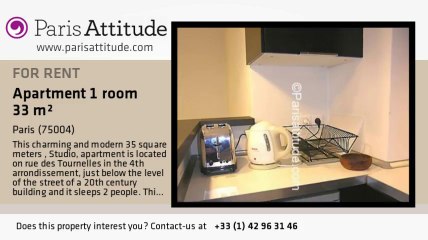 Studio Apartment for rent - Place des Vosges, Paris - Ref. 7385