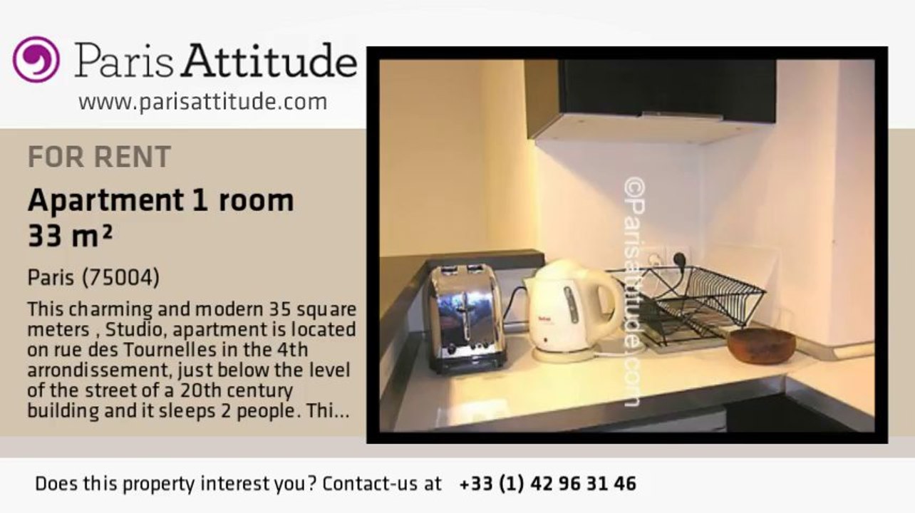 Studio Apartment for rent - Place des Vosges, Paris - Ref. 7385