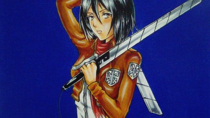 SPEED DRAWING DE MIKASA ACKERMAN (ATTACK ON TITAN)