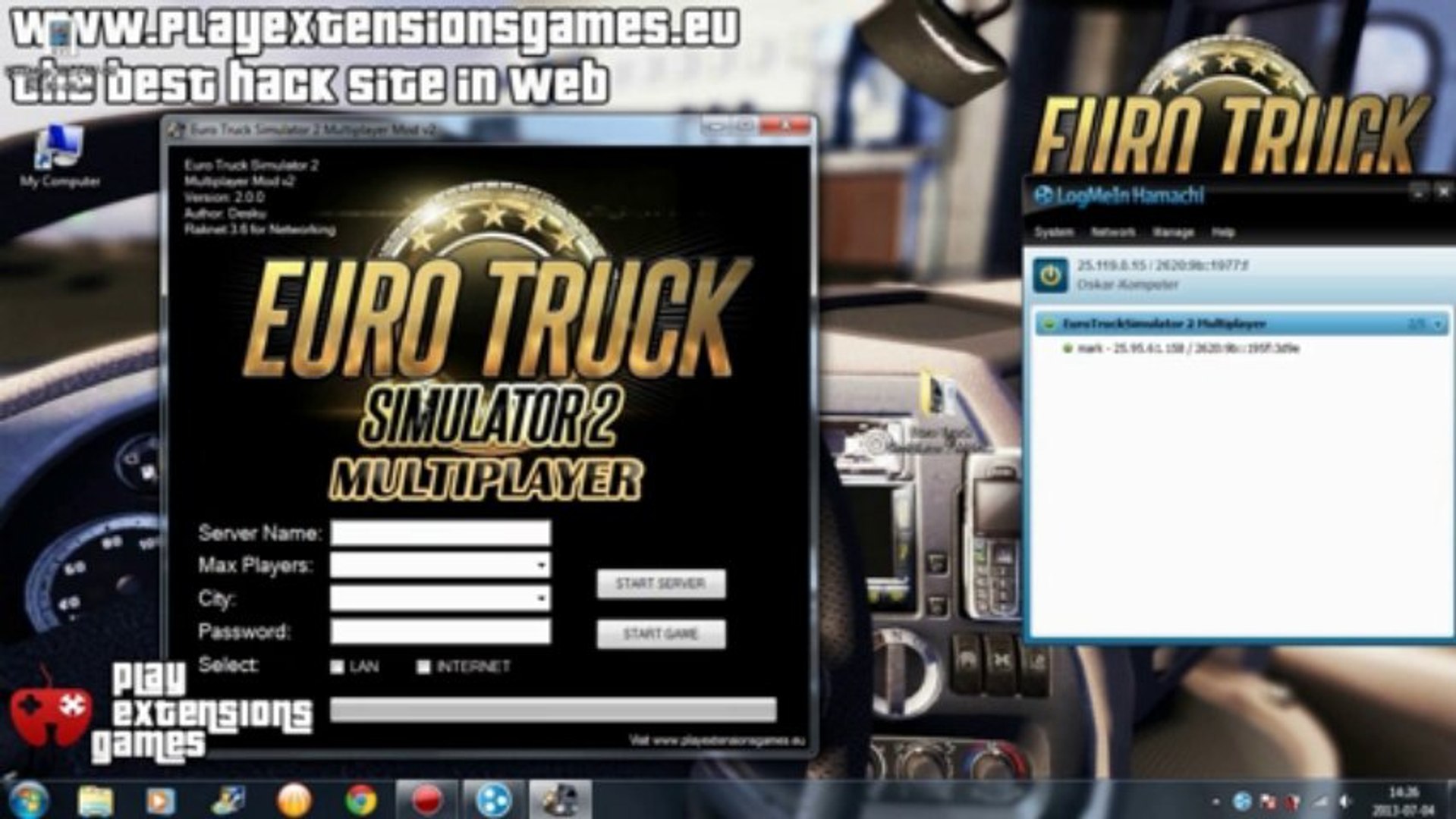 Euro Truck Simulator 2 Multiplayer Mod v2 *2014* [ English | Français ] -  video Dailymotion