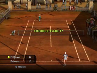 OutLaw Tennis Gameplay Played on X360